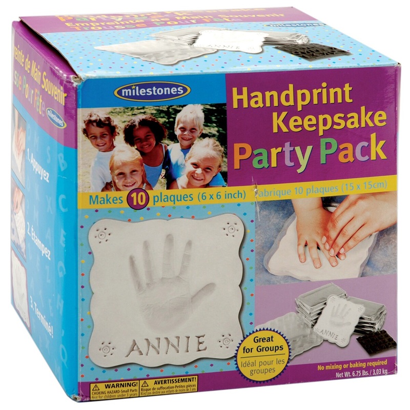 Milestones Handprint Keepsake Party Pack 10/Pkg