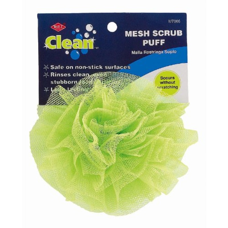 Ritz Clean Polyester Long Lasting Mesh No Scratch Scrub Puff 4.5″