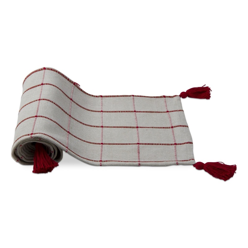 14.5″ x 72″ Check Runner With Tassels