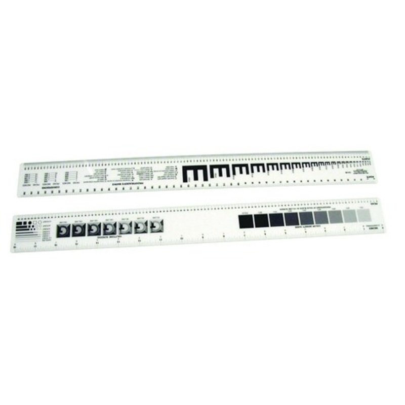 GRAPHIC ARTS RULER 18 INCH