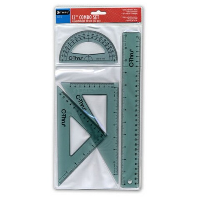RULER COMBO SET 12 INCH
