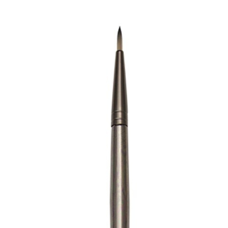 ZEN ACRYLIC SYNTHETIC BRISTLE LONG HANDLE BRUSH ROUND 1