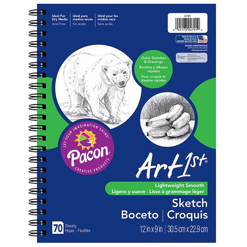 Sketch Diary, Standard Weight, 12″ x 9