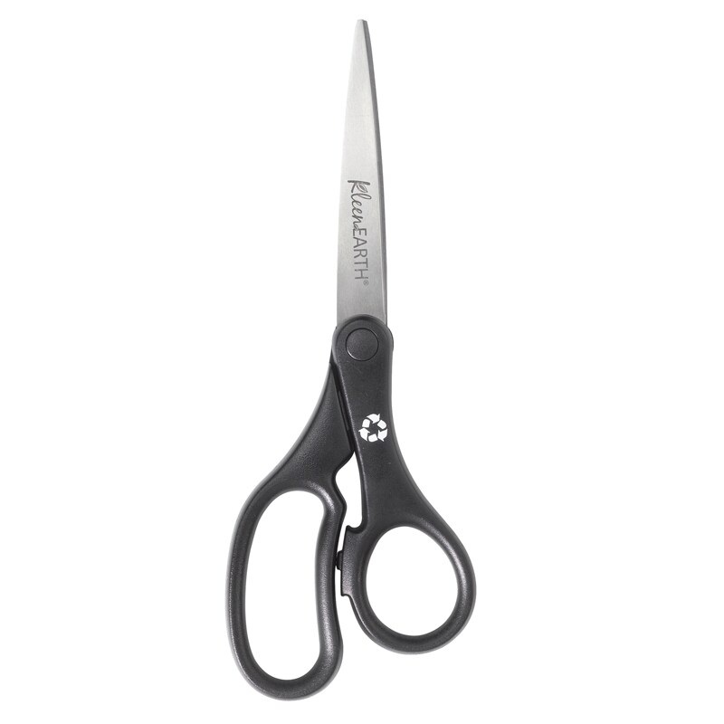 KleenEarth Basic 8″ Scissors, Straight, Black
