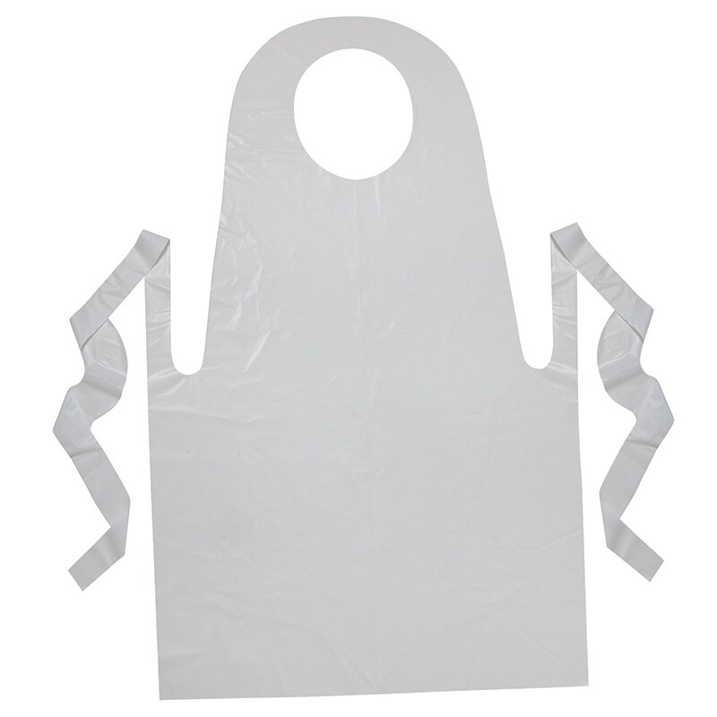 Youth Disposable Aprons, White, 24″ x 35