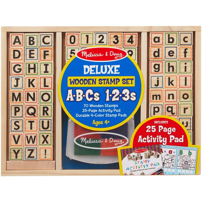 Melissa & Doug Wooden ABC Activity Stamp Set
