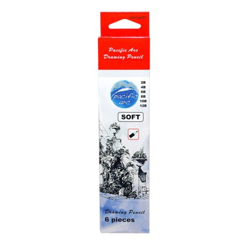 ARTIST DRAWING PENCIL SOFT 6 PIECE SET (12B,10B,8B,6B,4B,2B)