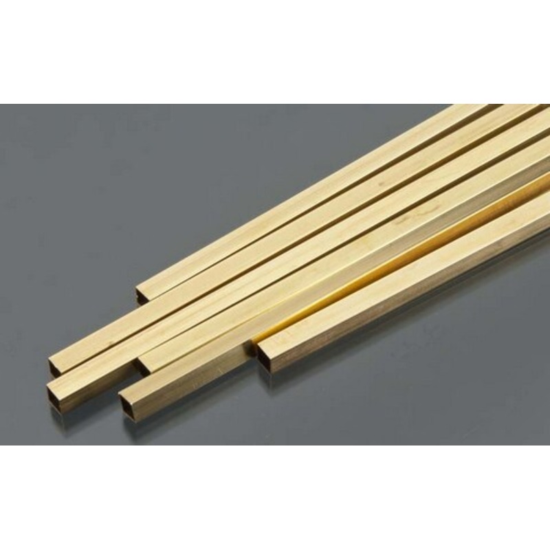 SQUARE BRASS TUBE 3/16 OD X 12IN