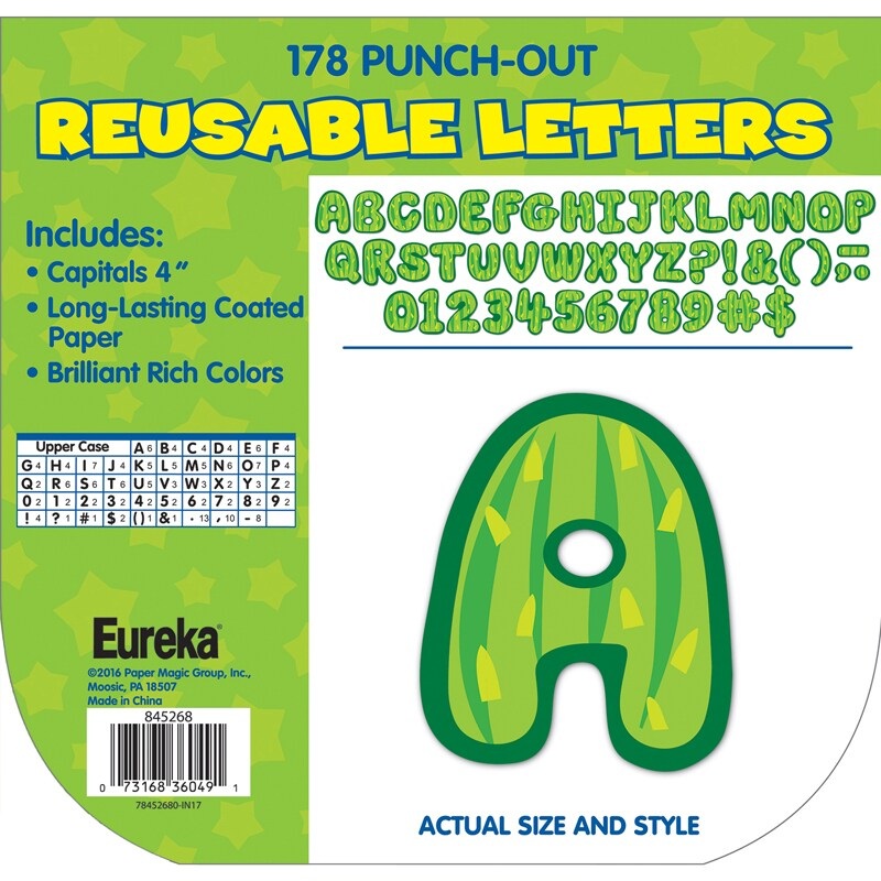 A Sharp Bunch Cactus Letters Deco 4″ Letters, 178 Characters