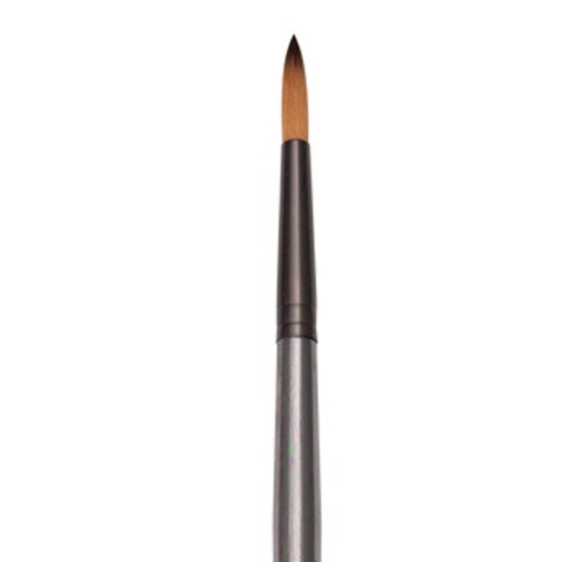 ZEN ALL MEDIA SYNTHETIC BRISTLE LONG HANDLE BRUSH ROUND 4