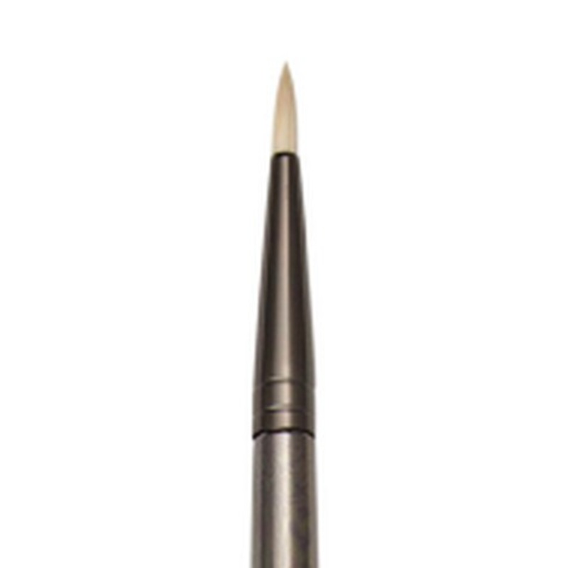 ZEN SYNTHETIC WHITE BRISTLE LONG HANDLE BRUSH ROUND 1