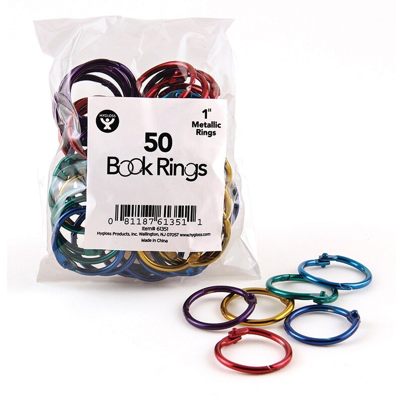 Metallic Book Rings, 1