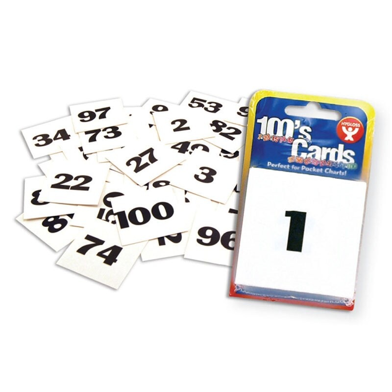 Pocket Chart Number Cards, 2″ x 2″