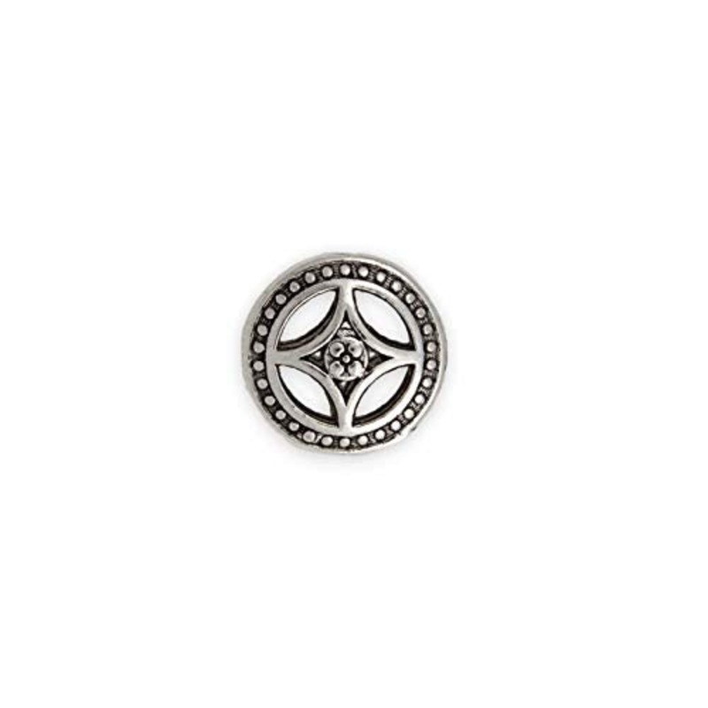 17x8mm Four Point Star Pewter Bead