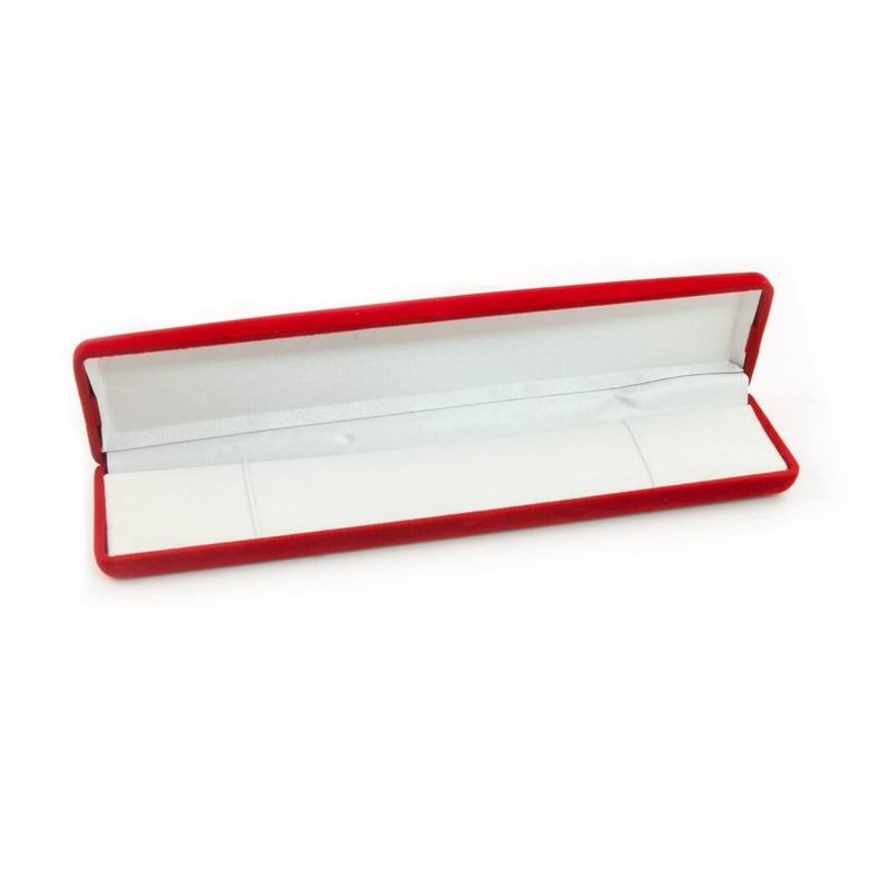 Bracelet Box Red Flocked
