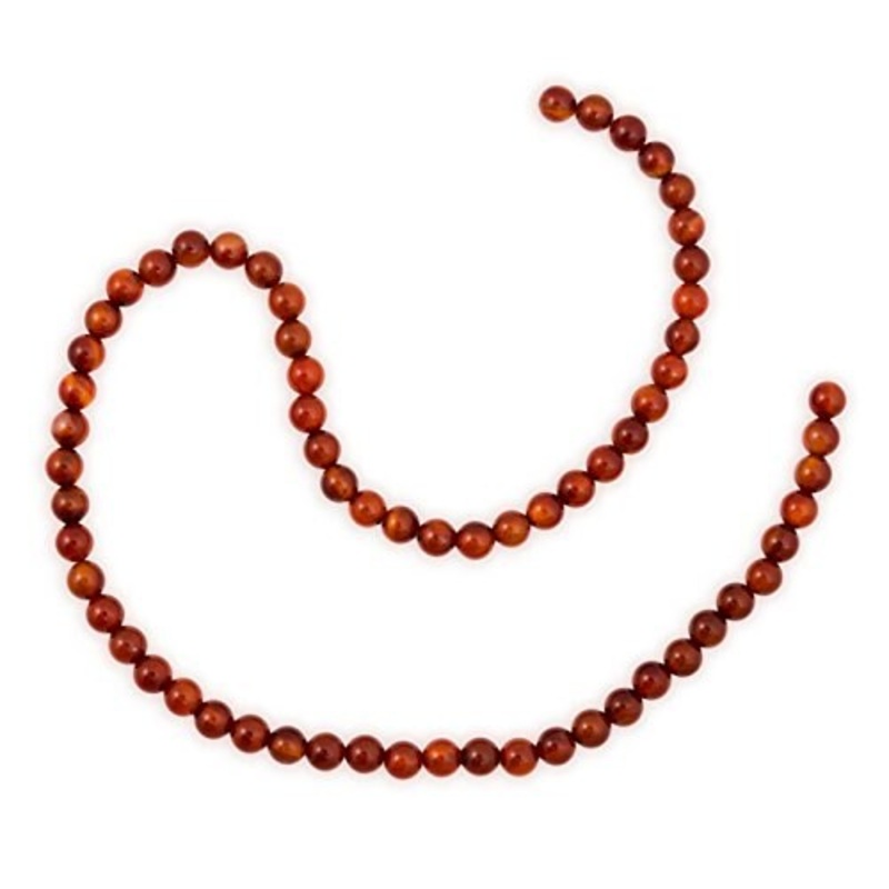 Carnelian Round Beads 6mm (16″ Strand)