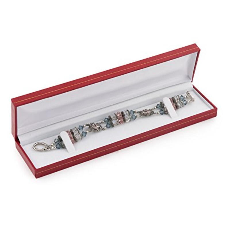 Cartier Style Bracelet Box Red Leatherette