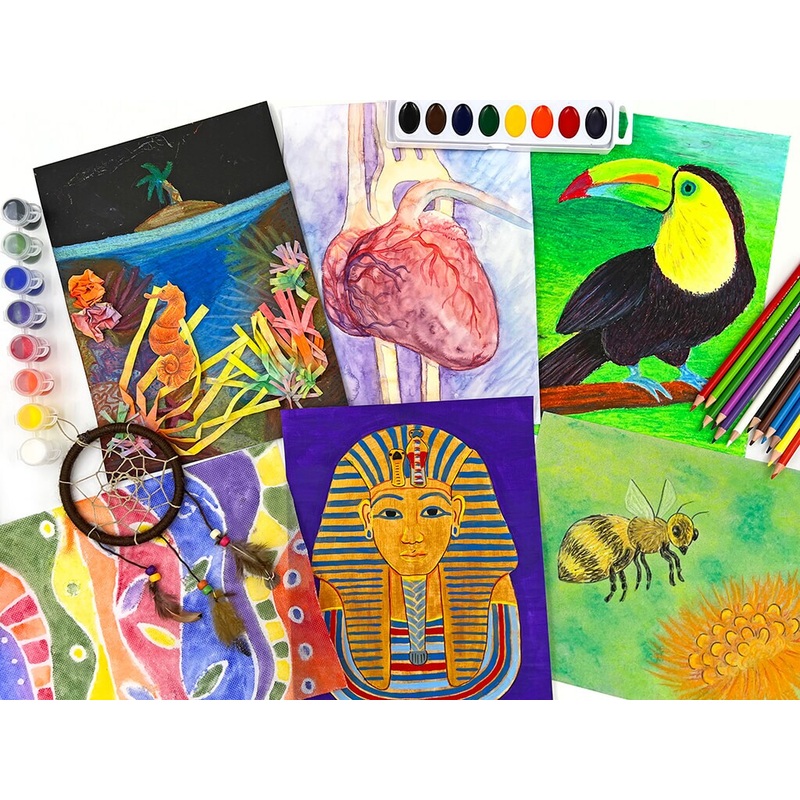 Homeschool Art Super Bundle A and B