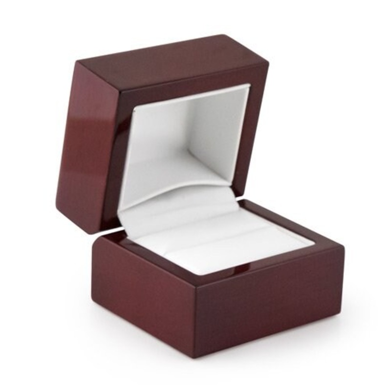 Ring Box Rosewood Veneer