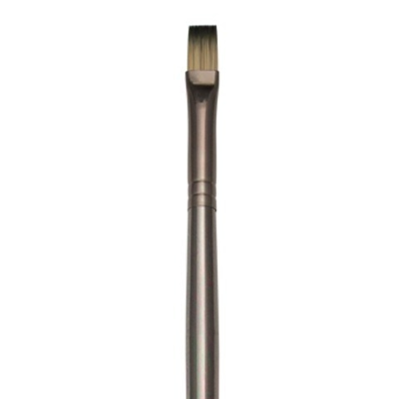 ZEN ACRYLIC SYNTHETIC BRISTLE LONG HANDLE BRUSH FLAT 2
