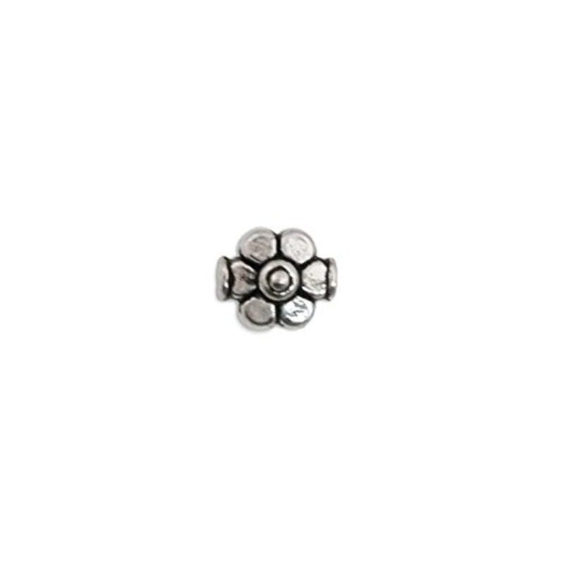 9mm Pewter Daisy Flower Bead (Package of 10)
