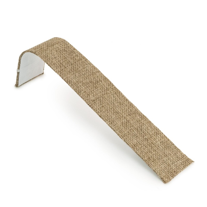 Burlap Single Bracelet Ramp Jewelry Display