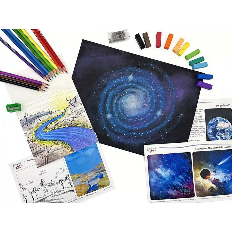 Christian Art Box N (Heaven and Rivers)