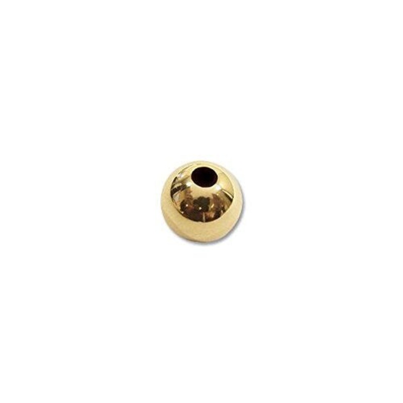5mm 14 Karat Yellow Gold Round Bead