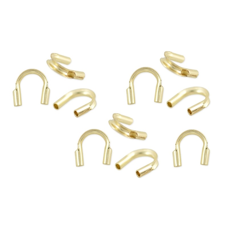 JewelrySupply Gold Filled Wire Protector Guard .021″ Hole (Package of 10)