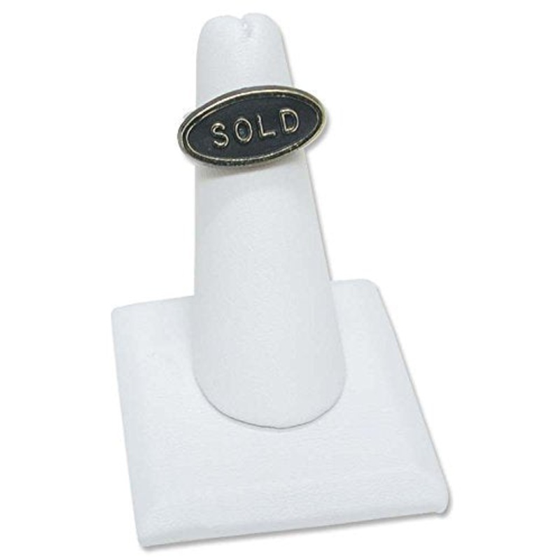 White Finger Ring Jewelry Display