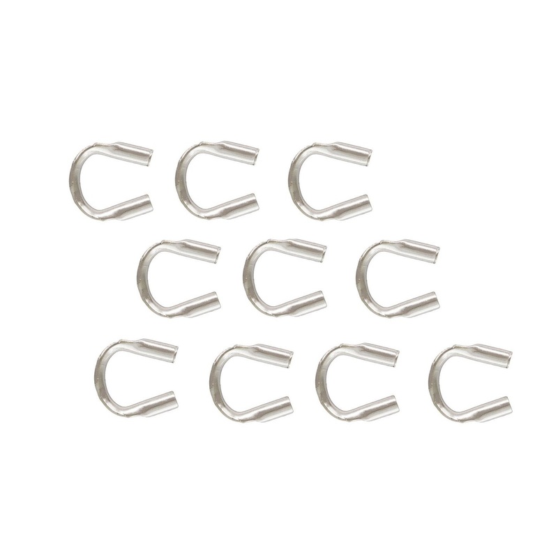 Wire Protector Guards .925 Sterling Silver (Pack of 10)