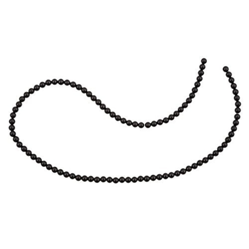 Black Obsidian Beads 4mm (16″ Strand)