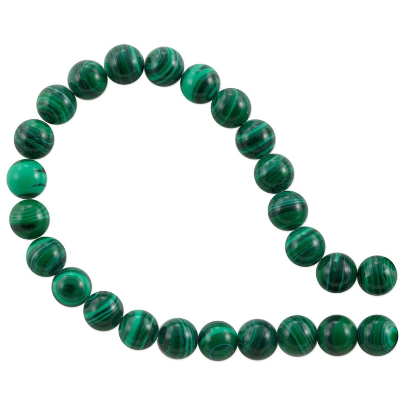 VALUED Synthetic Malachite Round Beads 6mm (16″ Strand)