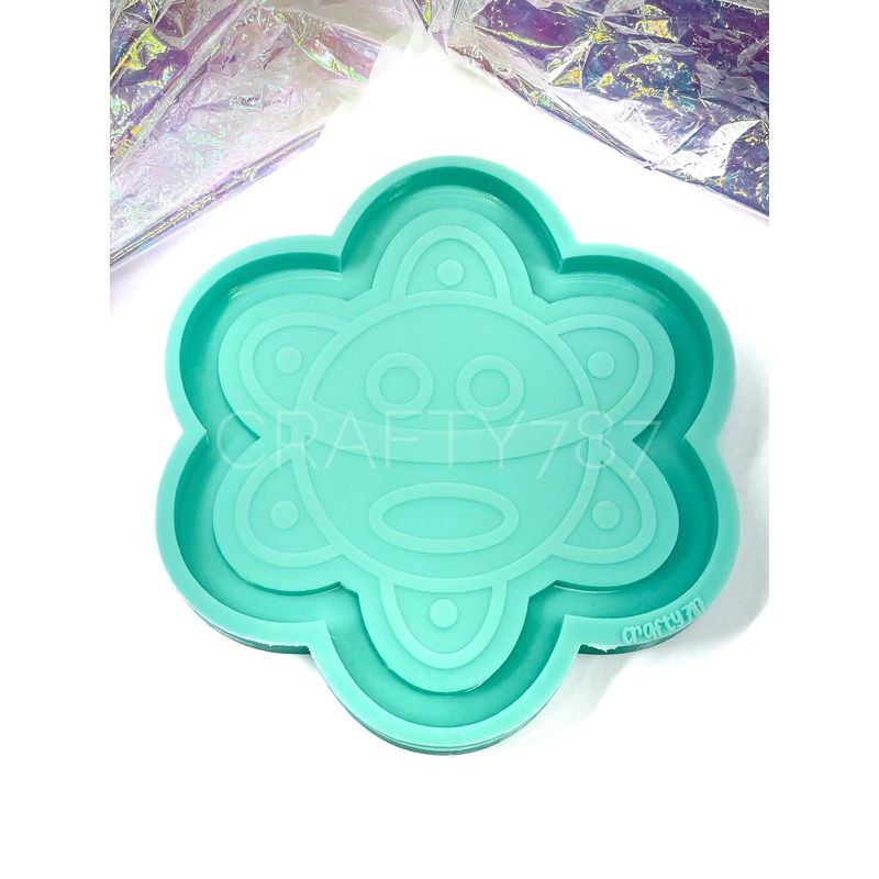 Taino Sun Tray/Coaster Silicone Mold (D6)