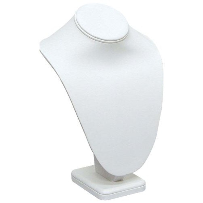 Necklace Bust Jewelry Display 11″ Tall White