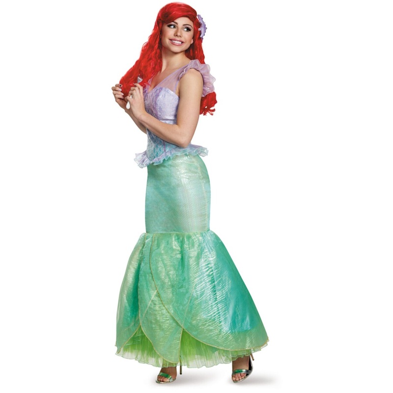 Womens Ultra Prestige The Little Mermaid Ariel Ball Gown Dress Costume