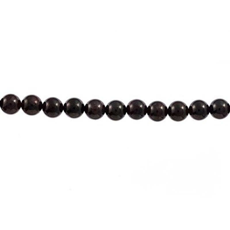 8mm Round Garnet Beads (16″ Strand)