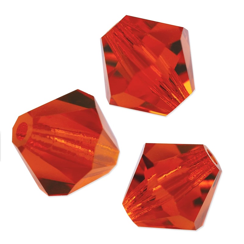 Preciosa Crystal Bicone Bead 4mm Hyacinth (Package of 50)