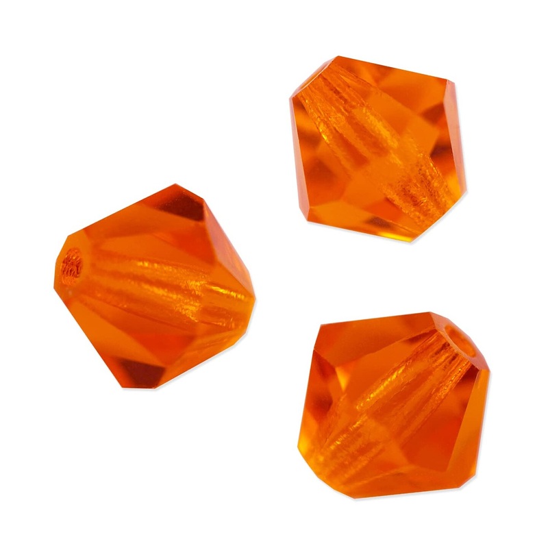 Preciosa Crystal Bicone Bead 4mm Sun (Package of 50)