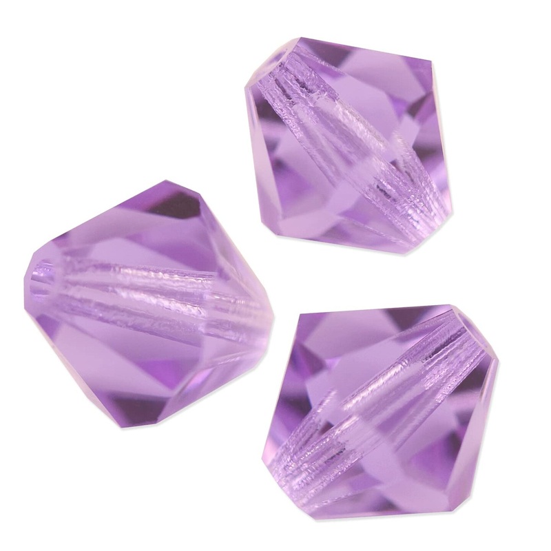 Preciosa Crystal Bicone Bead 6mm Violet (Package of 40)