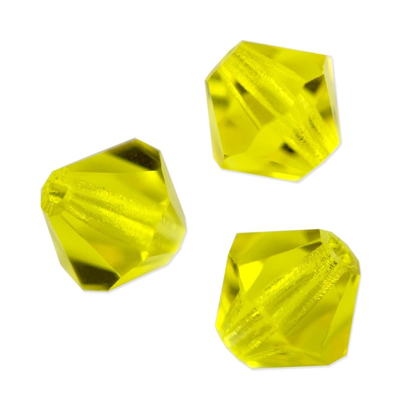 Preciosa Crystal Bicone Bead 6mm Citrine (Package of 40)