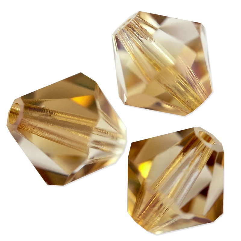 Preciosa Crystal Bicone Bead 6mm Crystal Celsian (Package of 40)