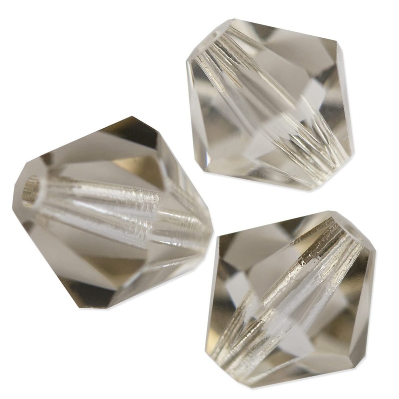 Preciosa Crystal Bicone Bead 6mm Crystal Velvet (Package of 40)