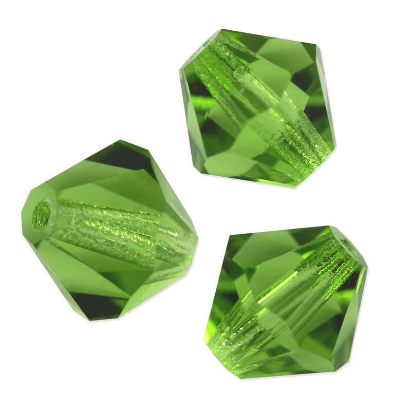 Preciosa Crystal Bicone Bead 6mm Peridot (Package of 40)