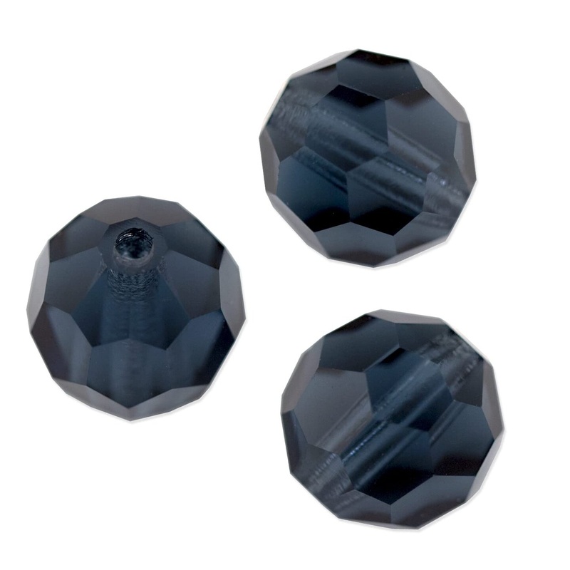 Preciosa Crystal Round Bead 4mm Montana (Package of 20)