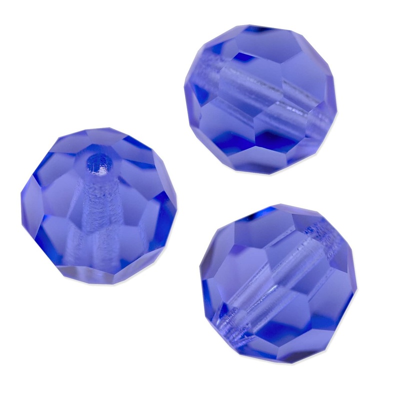 Preciosa Crystal Round Bead 4mm Sapphire (Package of 20)