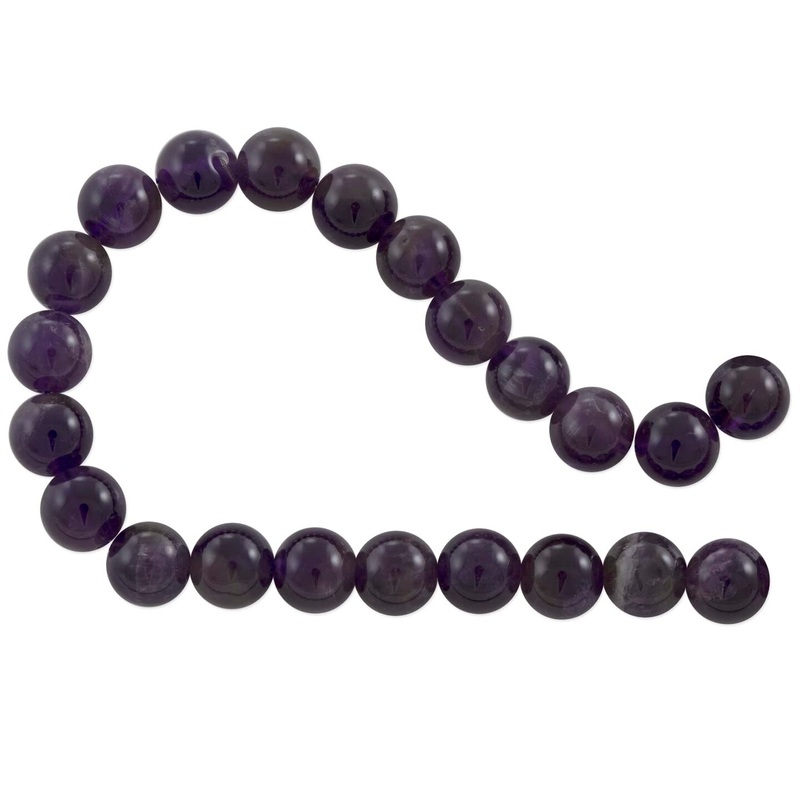 Amethyst Round Beads Medium Color 8mm (16″ Strand)