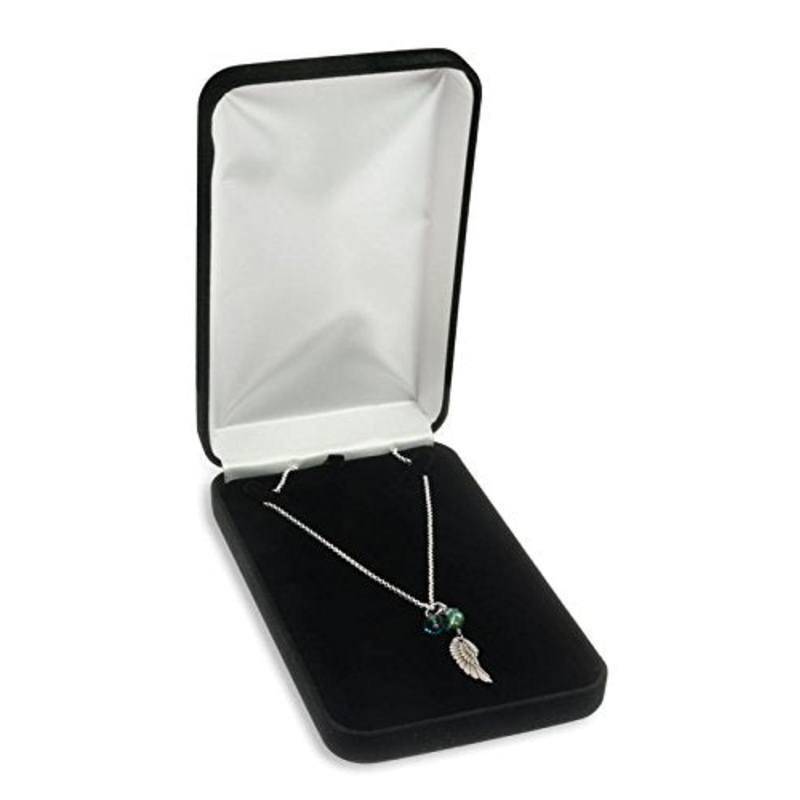 Black Velvet Necklace Box