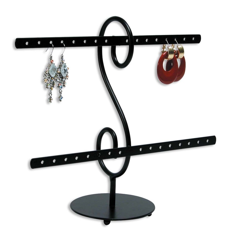 Metal Earring Rack Jewelry Display (Holds16 pairs)