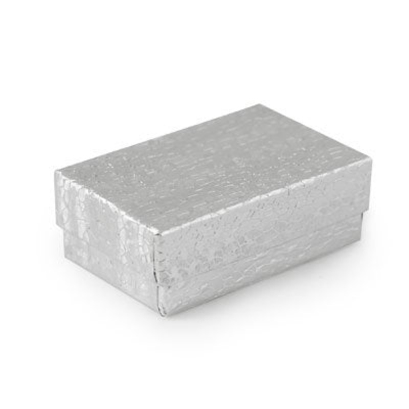 Silver Foil Jewelry Box #21 (Case of 100)